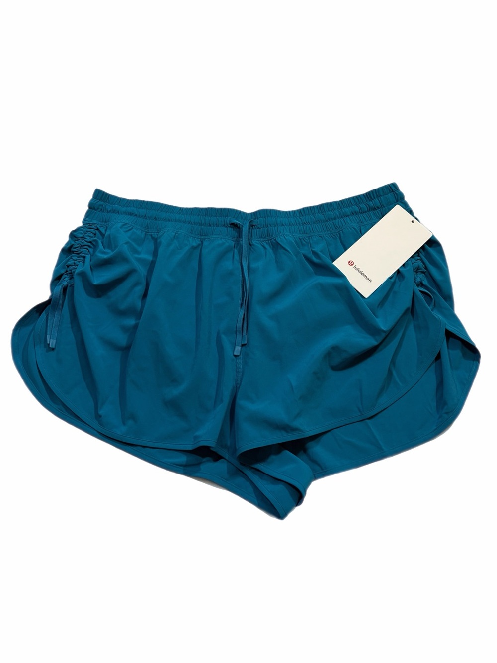 NWT Lululemon Side-Cinch High-Rise Short (Hawaiian Blue) Size XL